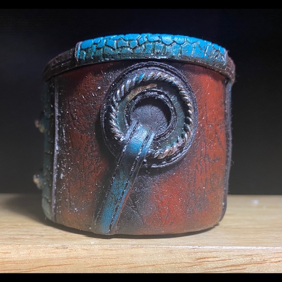 BLUE W/TURQUOISE RING BOX S - Picture 4 of 4